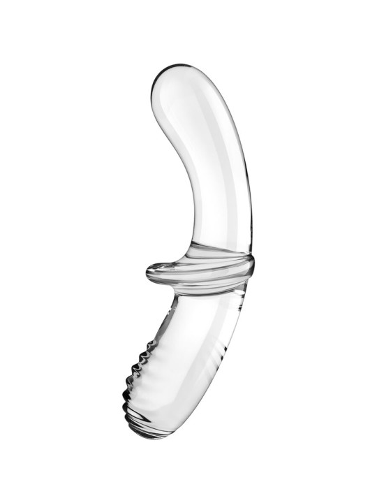 DILDO DE CRISTAL SATISFYER DOBLE ESTIMULACIÓN UNISEX DE LA MARCA SATISFYER CRYSTAL