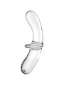 DILDO DE CRISTAL SATISFYER DOBLE ESTIMULACIÓN UNISEX DE LA MARCA SATISFYER CRYSTAL