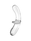 DILDO DE CRISTAL SATISFYER DOBLE ESTIMULACIÓN UNISEX DE LA MARCA SATISFYER CRYSTAL