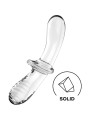 DILDO DE CRISTAL SATISFYER DOBLE ESTIMULACIÓN UNISEX DE LA MARCA SATISFYER CRYSTAL