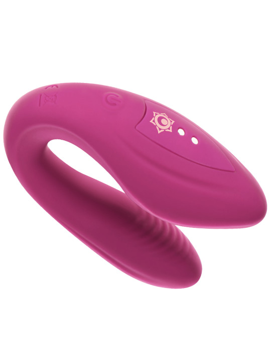 VIBRADOR U RECARGABLE CON MANDO PARA PAREJAS DE LA MARCA RITHUAL