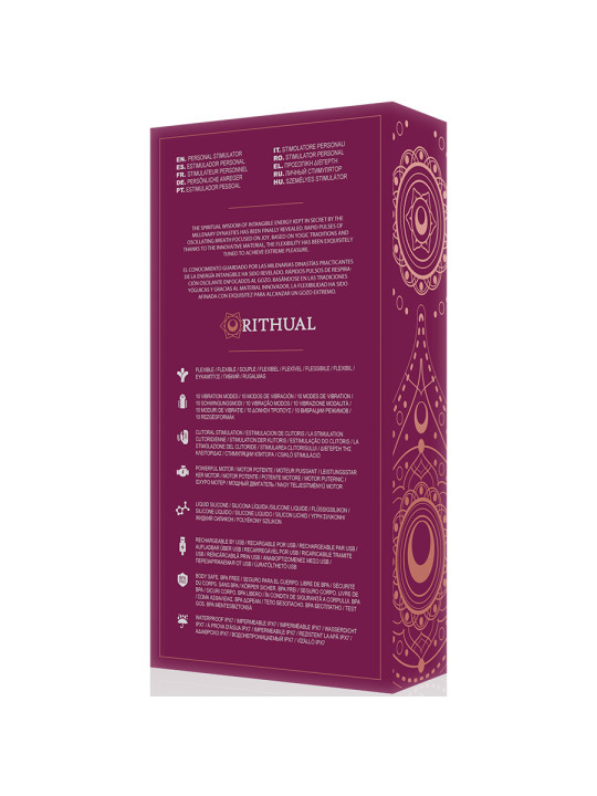 VIBRADOR ANUSARA DUAL PUNTO G Y CLÍTORIS RECARGABLE DE LA MARCA RITHUAL