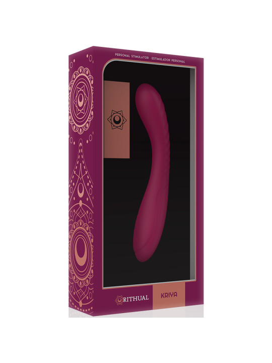 VIBRADOR PUNTO G RECARGABLE SILICONA MÉDICA 10 MODOS DE LA MARCA RITHUAL