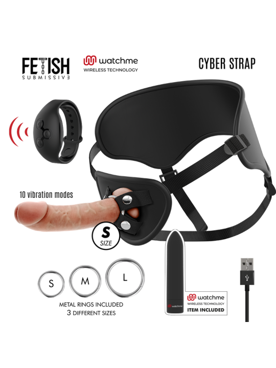 ARNES CON DILDO VIBRADOR CONTROL REMOTO WATCHME DE LA MARCA FETISH SUBMISSIVE