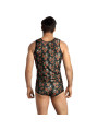CAMISETA POWER TOP S ROSAS Y CALAVERAS ANAIS FOR MEN DE LA MARCA ANAIS MEN ACCESORIES