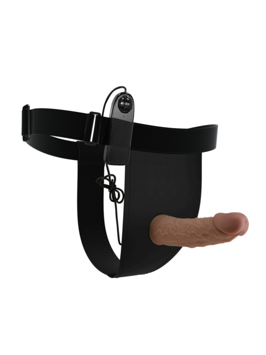 ARNÉS VIBRADOR CON DILDO DE SILICONA AJUSTABLE DE LA MARCA PRETTY LOVE