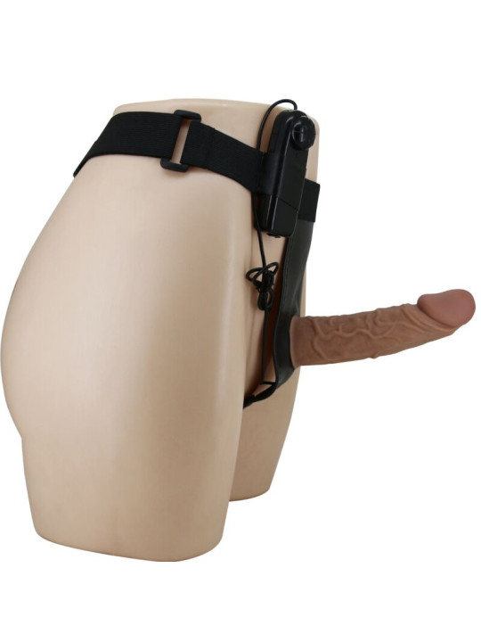 ARNÉS VIBRADOR CON DILDO DE SILICONA AJUSTABLE DE LA MARCA PRETTY LOVE