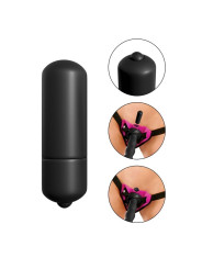 ARNÉS VIBRADOR LILA CON BALA MULTIVELOCIDAD DE LA MARCA FETISH FANTASY SERIES