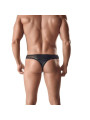 TANGA HOMBRE CUERO Y RED NEGRO ARES DE LA MARCA ANAIS MEN SLIP & THONG