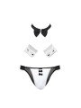 SLIP ALFROJO NEGRO S/M LENCERÍA SEXY OEKO-TEX DE LA MARCA PASSION MEN