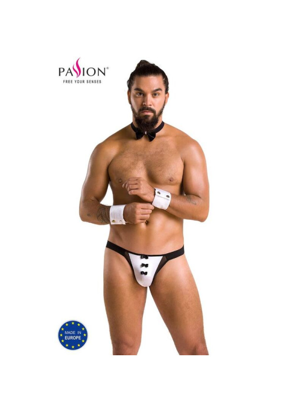 SLIP ALFROJO NEGRO S/M LENCERÍA SEXY OEKO-TEX DE LA MARCA PASSION MEN