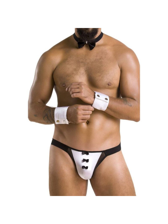 SLIP ALFROJO NEGRO S/M LENCERÍA SEXY OEKO-TEX DE LA MARCA PASSION MEN