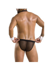 SLIP ALFROJO NEGRO S/M LENCERÍA SEXY OEKO-TEX DE LA MARCA PASSION MEN