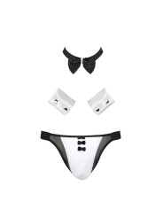 SLIP ALFROJO NEGRO S/M LENCERÍA SEXY OEKO-TEX DE LA MARCA PASSION MEN
