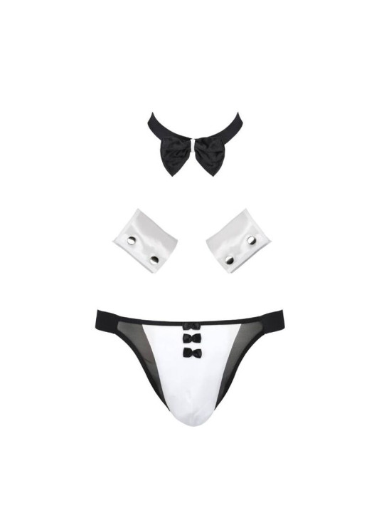 SLIP ALFROJO NEGRO S/M LENCERÍA SEXY OEKO-TEX DE LA MARCA PASSION MEN