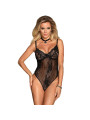 TEDDY LENCERÍA FLORAL NEGRO S/M - SUBBLIME DE LA MARCA SUBBLIME BODIES