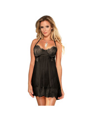 BABYDOLL NEGRO CON LAZOS S/M - LENCERÍA SEXY SUBBLIME DE LA MARCA SUBBLIME BABYDOLLS