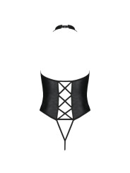 TEDDY NANCY CUERO NEGRO SENSUAL TALLA S/M DE LA MARCA PASSION WOMAN