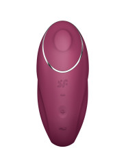 VIBRADOR LAY-ON TAP & CLIMAX 1 ROJO - 11 MODOS DE LA MARCA SATISFYER LAYONS