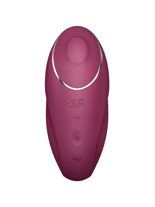 VIBRADOR LAY-ON TAP & CLIMAX 1 ROJO - 11 MODOS DE LA MARCA SATISFYER LAYONS