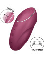 VIBRADOR LAY-ON TAP & CLIMAX 1 ROJO - 11 MODOS DE LA MARCA SATISFYER LAYONS