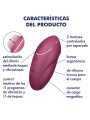 VIBRADOR LAY-ON TAP & CLIMAX 1 ROJO - 11 MODOS DE LA MARCA SATISFYER LAYONS