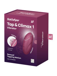 VIBRADOR LAY-ON TAP & CLIMAX 1 ROJO - 11 MODOS DE LA MARCA SATISFYER LAYONS