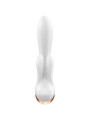 SATISFYER DOUBLE FLEX VIBRADOR CONEJITO BLANCO DE LA MARCA SATISFYER CONNECT
