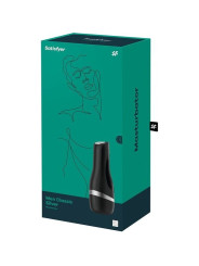 MASTURBADOR REALISTA SATISFYER MEN CLASSIC NEGRO DE LA MARCA SATISFYER MEN