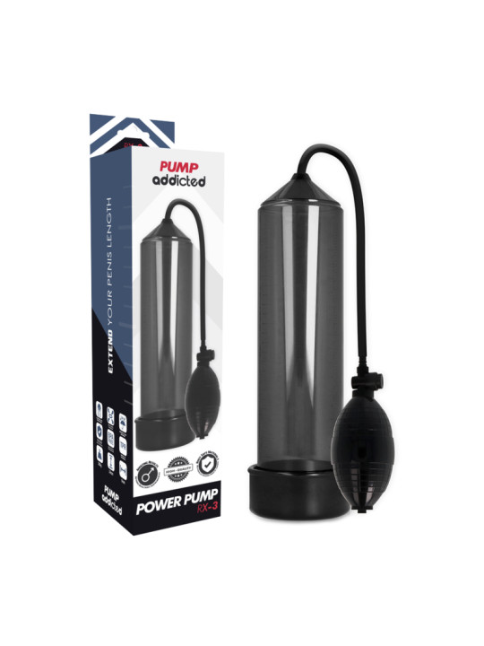 BOMBA ERECCIÓN PUMP ADDICTED RX3 TRANSPARENTE DE LA MARCA PUMP ADDICTED