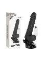 VIBRADOR REALISTA CONTROL REMOTO 19.5 CM CON TESTÍCULOS DE LA MARCA BASECOCK