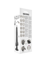 VIBRADOR REALISTA CONTROL REMOTO 19 CM TPE SEGURO DE LA MARCA BASECOCK