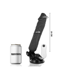 VIBRADOR REALISTA 20 CM CON CONTROL REMOTO Y BASE SUCCIÓN DE LA MARCA BASECOCK