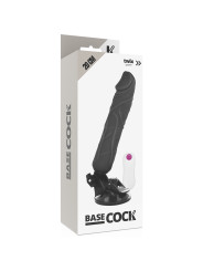VIBRADOR REALISTA 20 CM CON CONTROL REMOTO Y BASE SUCCIÓN DE LA MARCA BASECOCK