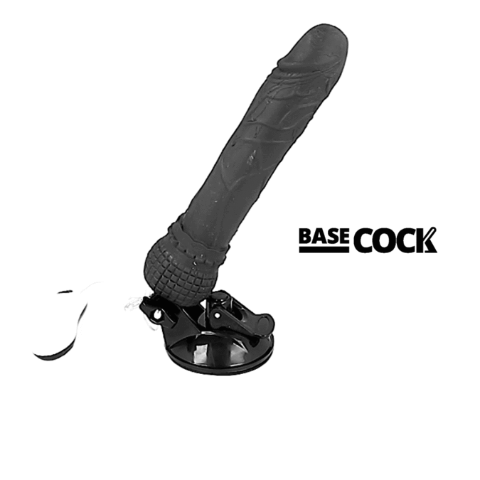 VIBRADOR REALISTA CONTROL REMOTO 19.5 CM TPE SEGURO DE LA MARCA BASECOCK