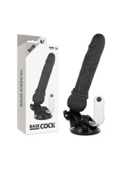 VIBRADOR REALISTA CONTROL REMOTO 19.5 CM TPE SEGURO DE LA MARCA BASECOCK