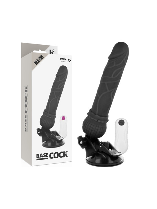 VIBRADOR REALISTA CONTROL REMOTO 19.5 CM TPE SEGURO DE LA MARCA BASECOCK