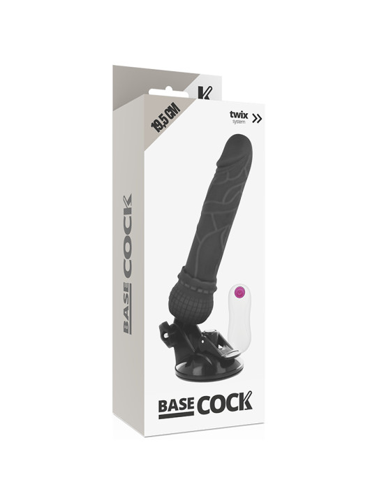 VIBRADOR REALISTA CONTROL REMOTO 19.5 CM TPE SEGURO DE LA MARCA BASECOCK