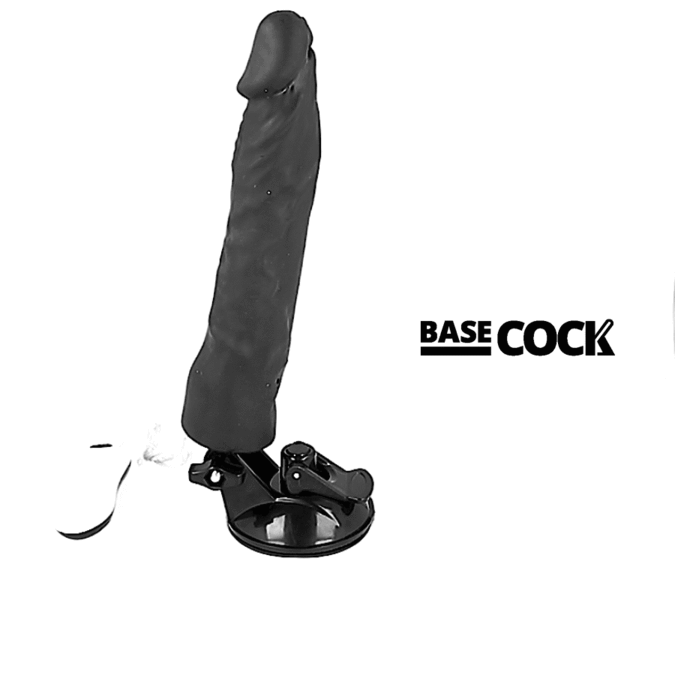 VIBRADOR REALISTICO CONTROL REMOTO 21CM TPE SEGURO DE LA MARCA BASECOCK