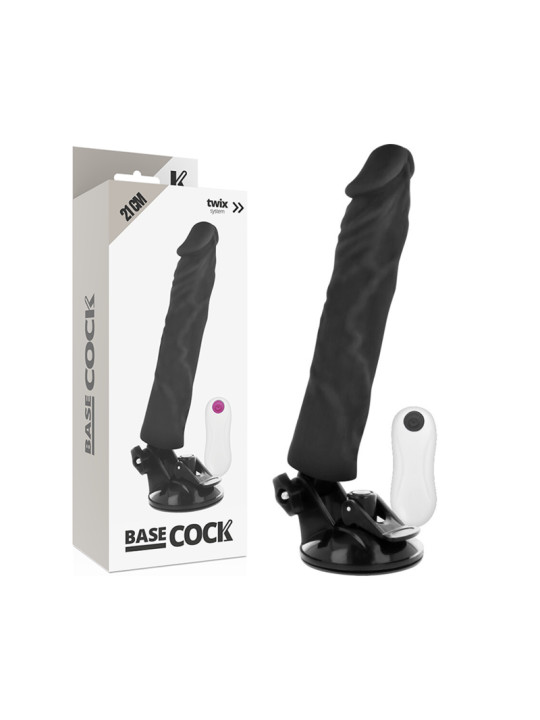 VIBRADOR REALISTICO CONTROL REMOTO 21CM TPE SEGURO DE LA MARCA BASECOCK