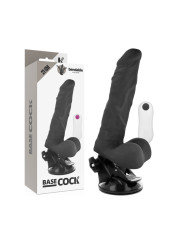 VIBRADOR REALISTA ARTICULABLE 21 CM CON CONTROL REMOTO DE LA MARCA BASECOCK