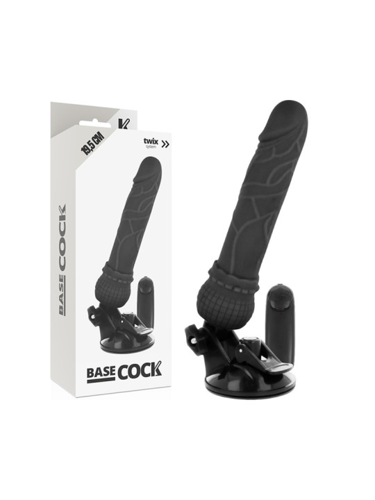 VIBRADOR REALISTA CONTROL REMOTO 19.5 CM TPE SEGURO DE LA MARCA BASECOCK