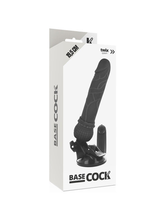 VIBRADOR REALISTA CONTROL REMOTO 19.5 CM TPE SEGURO DE LA MARCA BASECOCK