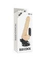 VIBRADOR REALISTA CONTROL REMOTO TPE 18.5 CM BASE SUCCIÓN DE LA MARCA BASECOCK
