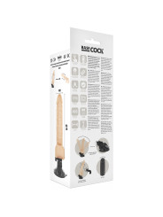 VIBRADOR REALISTA CONTROL REMOTO TPE 18.5 CM BASE SUCCIÓN DE LA MARCA BASECOCK