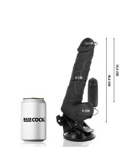 VIBRADOR REALISTA CONTROL REMOTO TPE 18.5 CM BASE SUCCIÓN DE LA MARCA BASECOCK