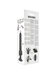 VIBRADOR REALISTA CONTROL REMOTO TPE 18.5 CM BASE SUCCIÓN DE LA MARCA BASECOCK