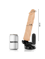 VIBRADOR REALISTA CONTROL REMOTO 21CM BASE SUCCIÓN TPE DE LA MARCA BASECOCK