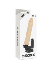 VIBRADOR REALISTA CONTROL REMOTO 21CM BASE SUCCIÓN TPE DE LA MARCA BASECOCK