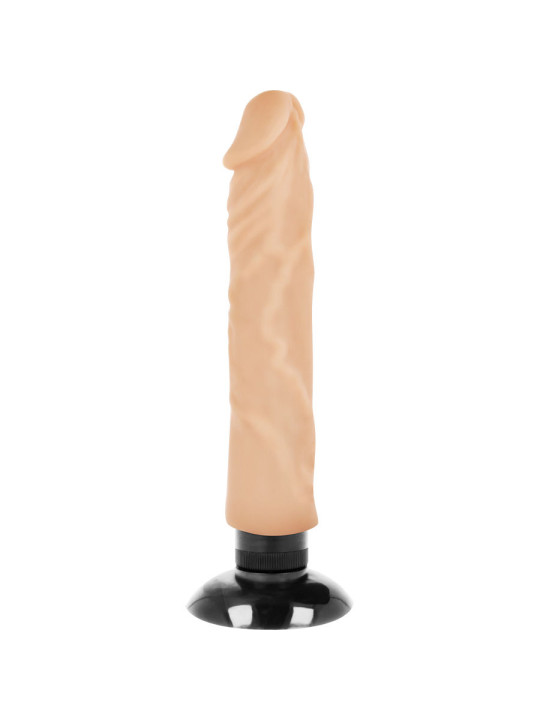 VIBRADOR REALISTA 2 EN 1 20 CM TPE SEGURO Y FLEXIBLE DE LA MARCA BASECOCK